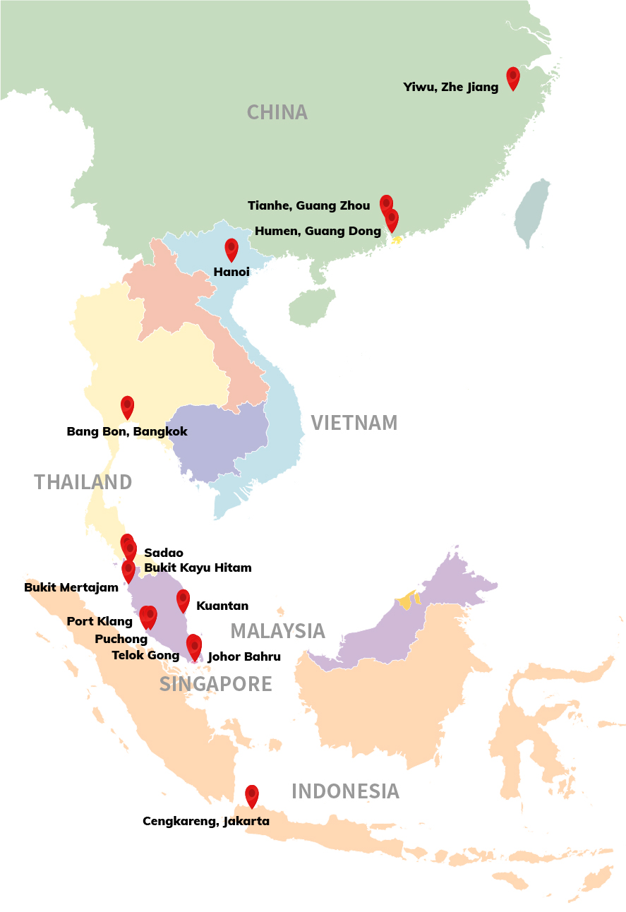 International Shipping Transport Routes